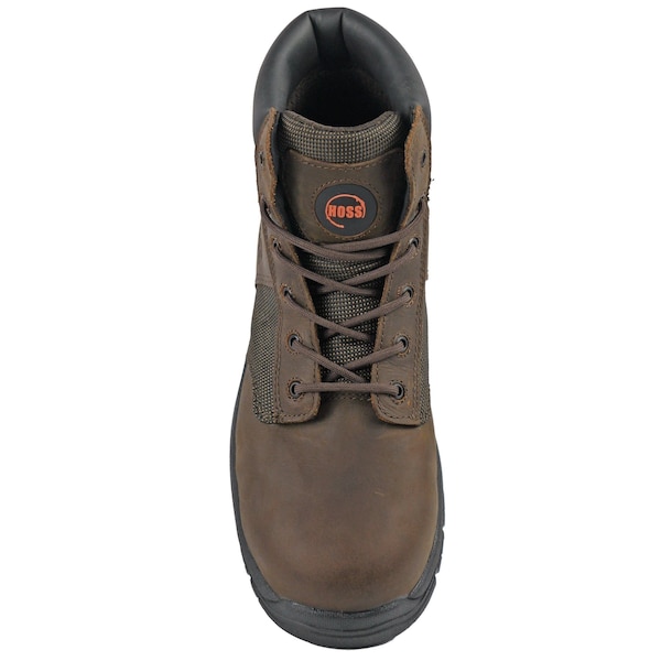Hoss Boot Co Men's Work Boot, 7.5 D, Steel Toe, Brown, 60542 - 60542