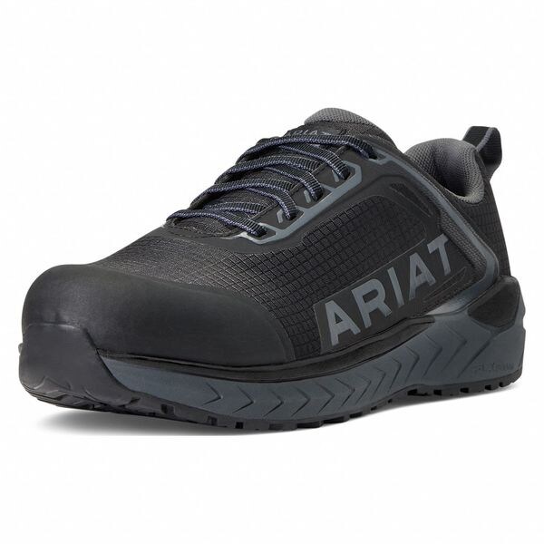 Ariat Men's Athletic Shoe, Composite Toe, Mesh, TPU Upper, Lace Up, Black, 8 EE - 10040283
