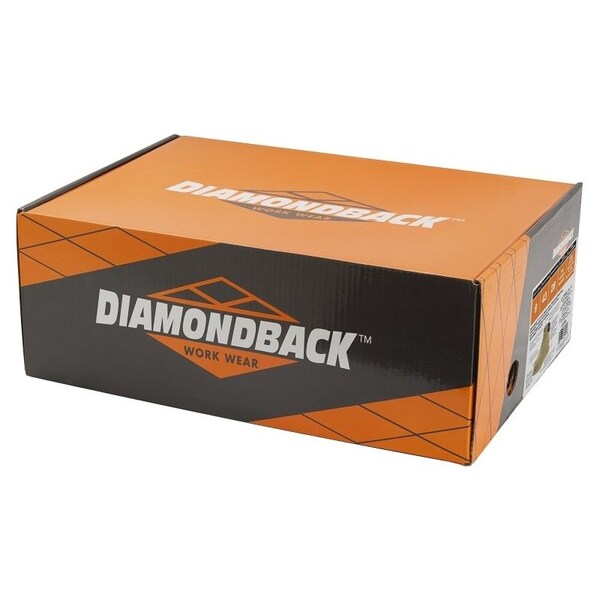 Diamondback Work Boots, 9, Extra Wide W, Tan, Leather Upper, Lace-Up, Steel Toe, With Lining - WSST-9