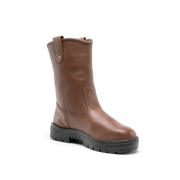 Steel Blue Mens Wellington Boot, 10.5 Wide, Oak Brown - 810915W-105-OAK