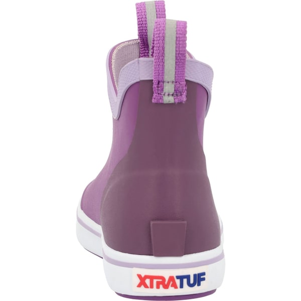 Xtratuf Youth Ankle Boot, Plain Toe Toe, 4 in Height, Purple, 4 - XKAB500Y