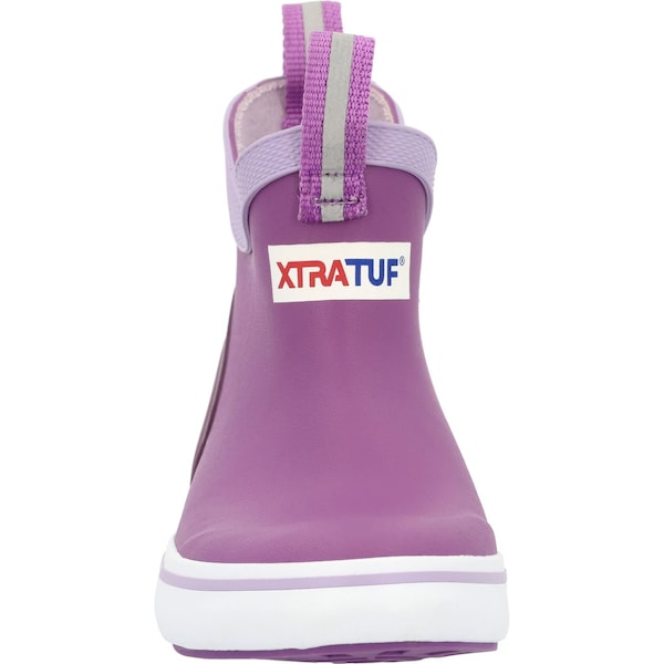 Xtratuf Youth Ankle Boot, Plain Toe Toe, 4 in Height, Purple, 4 - XKAB500Y