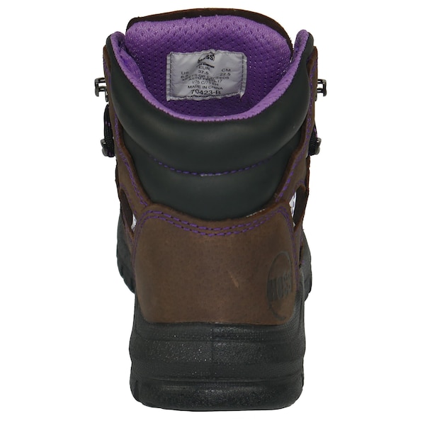 Hoss Boot Co Women's Work Boot, 10 B, Steel Toe, Brown, 70423 - 70423