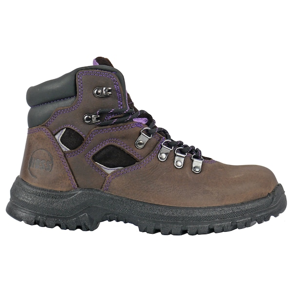 Hoss Boot Co Women's Work Boot, 10 B, Steel Toe, Brown, 70423 - 70423