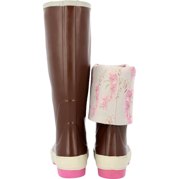 Xtratuf Women's Fireweed Tall Rubber Boots, 15 in Height, Pink, 8 - XWL4FW