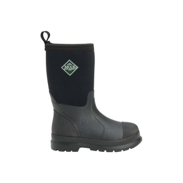 Muck Boot Co Youth Chore Classic Kids Rubber Boot, Plain Toe, 11 in Height, Black, 13 - KCH-000-BLK-130