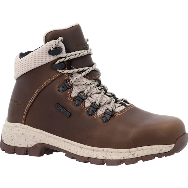Georgia Boot Eagle Trail, Women's 5 in Alloy Toe Hiker Work Boot, Brown, 9.5, W, GB00556 - GB00556  W  095