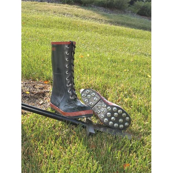 Viking Spiked Forester, Men's Logger Boot, 11 M, Rubber, 11 in Height, Black - VW56-11