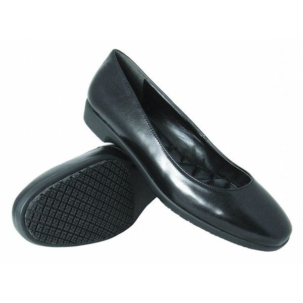 Genuine Grip Women's Women's Flat Dress Shoes, 8 M, Lamb Leather, Black - 8300-8M