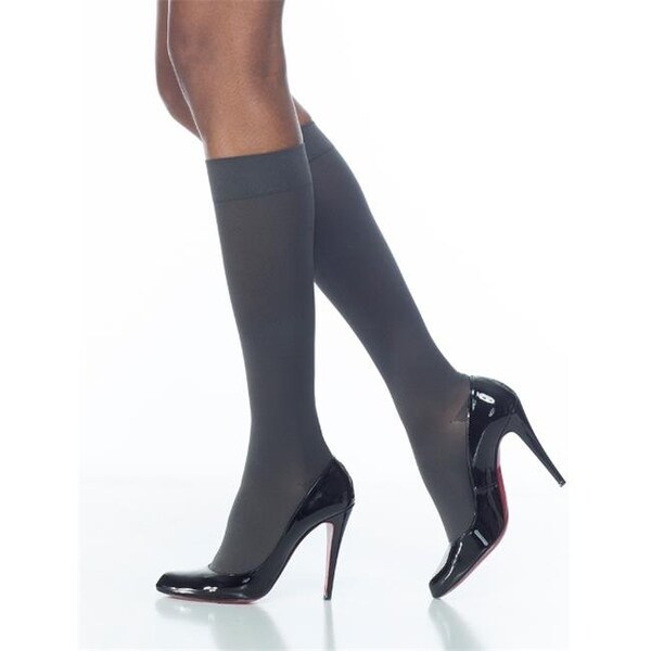 Sigvaris Sigvaris Soft Opaque 842CMLW99 20-30mmHg Closed Toe; Calf Length Medium Long Women; Black - 842CMLW99