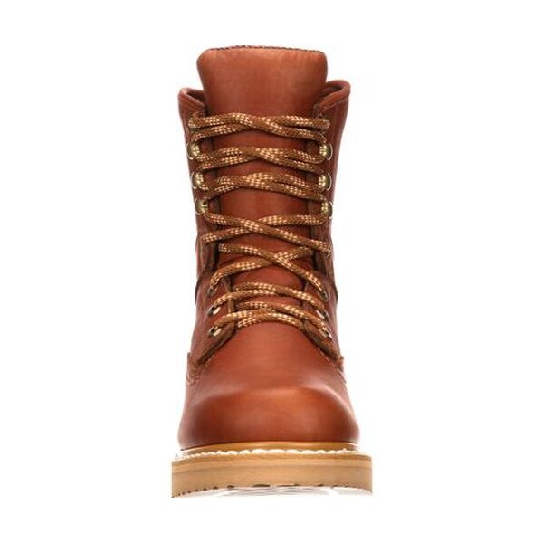 Georgia Boot Men's Wedge Work Boot, 8.5 W, Leather, 8 in Height, Barracuda Gold - G8152