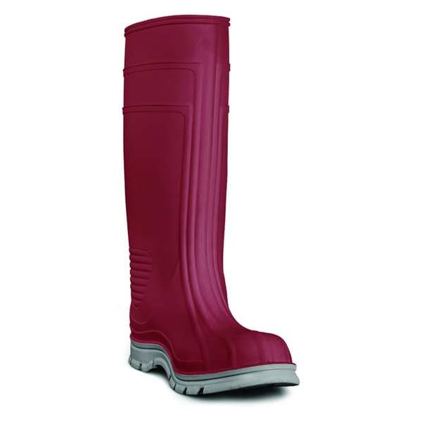 Zoro Select Men's Tall Rubber Boots, Steel Toe, 15" Height, Brick, 6 (Formerly Talon Trax) - 445L04