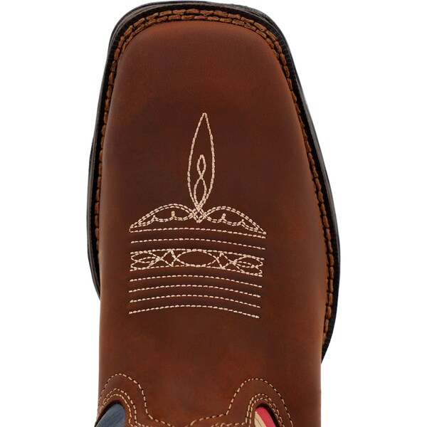 Durango Women's Western Boot, 7 M, Leather, 10 in H, Brown - RD4414