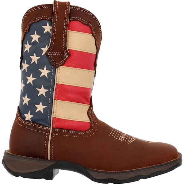 Durango Women's Western Boot, 7 M, Leather, 10 in H, Brown - RD4414