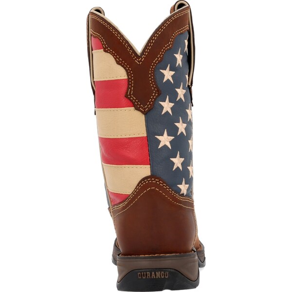 Durango Women's Western Boot, 7 M, Leather, 10 in H, Brown - RD4414