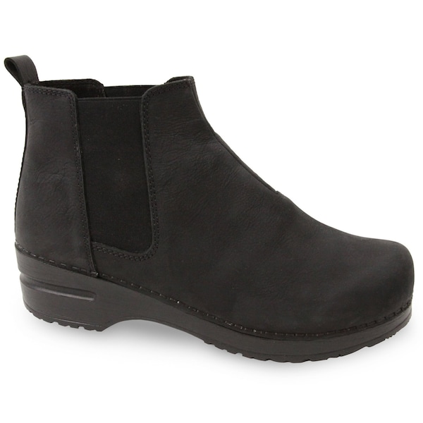 Sanita Women's Boot, 8.5-9 M, Oiled Leather, Black - 477951-002-40
