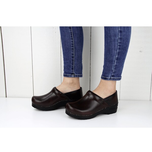 Sanita PROFESSIONAL Cabrio Women's Closed Back Clog in Brown, Size 9.5-10, PR - 457806W-003-41