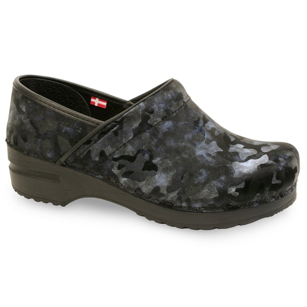 Sanita RAVENA Women's Closed Back Clog in Shimmery Grey Camo, Size 8.5-9, PR - 477916-002-40