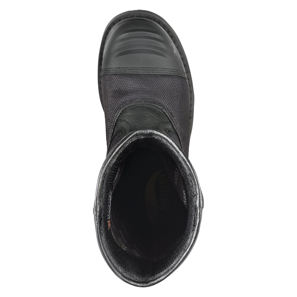 Avenger Safety Footwear Men Carbon Nano-Fiber Toe HAMMER WELLINGTON A-MAX CN PR, Black, 7.5, Medium - A7800-7.5M