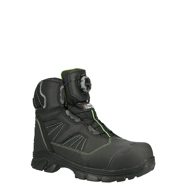 Refrigiwear Composite Toe 8 in Composite Toe Hiker, Black, 9, 1250 - 1250CRBLK090