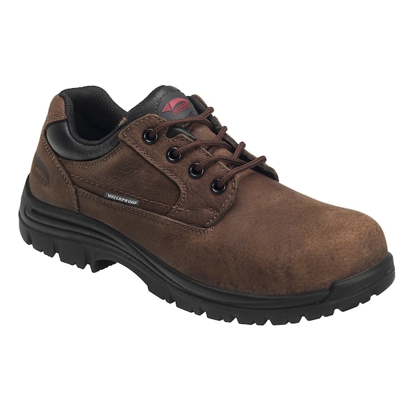 Avenger Safety Footwear Men Composite Toe FOREMEN OXFORD CT, MENS PR, Brown, 13, Wide - A7118-13W
