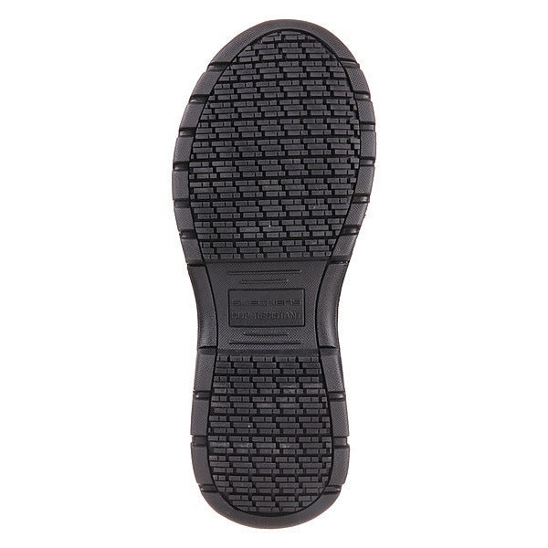 Skechers Women's Athletic Shoe, Steel Toe, Mesh, Synthetic Leather Upper, Rubber Outsole, Lace Up, 9 M - 76601 BKGY SIZE 9