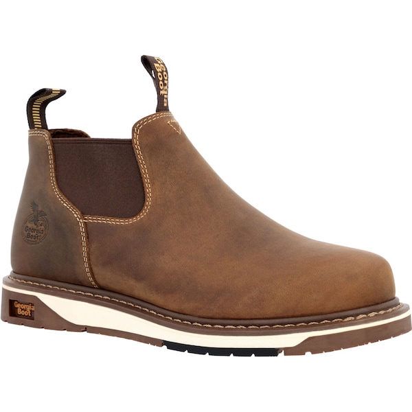 Georgia Boot AMP LT, Wedge Romeo Work Boot, 10 M, 4 in Height, Brown - GB00545  M  100