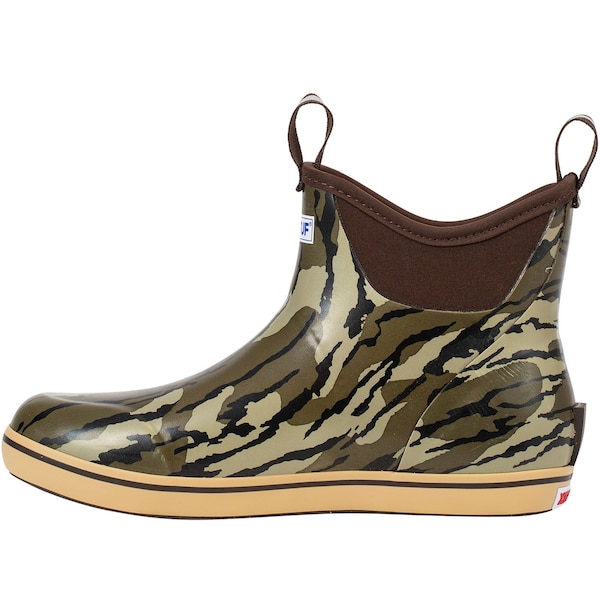 Xtratuf Men's Ankle Deck Boot, 12 M, Leather, 6 in H, Mossy Oak Bottom Land - XMABMOB