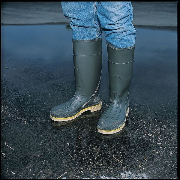 Honeywell Servus Men's Rubber Boot, 9 Steel Toe, 15" H, Gray, 75105 - 75105/9