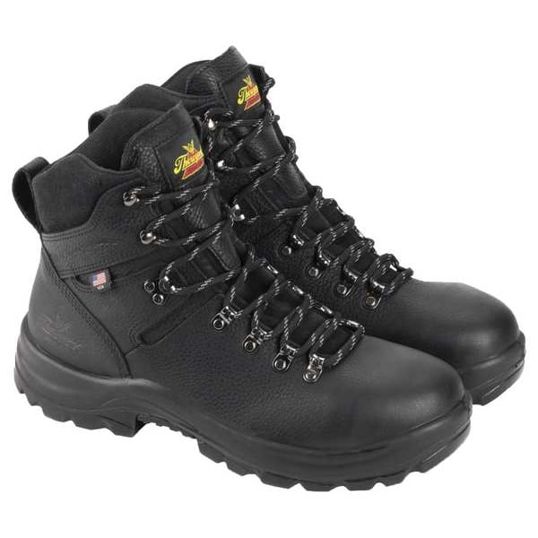 Thorogood Shoes Men's 6-Inch Work Boot, 12 EEE, Steel Toe, 6 in H, Black, 804-6365 - 804-6365 3E 12