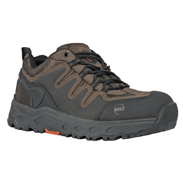 Hoss Boot Co Men's Oblique Aluminum Toe Work Shoe, Brown, 14, 6E, 50238 - 50238
