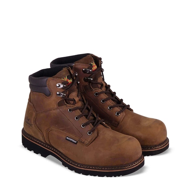 Thorogood Shoes Men's 6 in Composite Toe 6-Inch Work Boot, Brown, 11 1/2, W, 804-3236 - 804-3236 11.5W