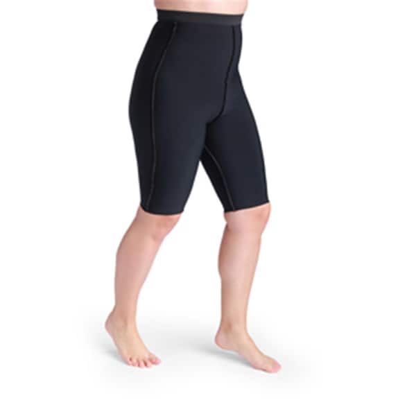 Sigvaris -1306-CM Compreshorts for Abdominal Lymphedema - Black, 3XL Maximum - SIGVARIS-1306-CM