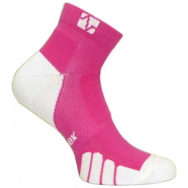 Vitalsox Vitalsox VT 1010T Tennis Color On Court Ped Drystat Compression Socks; Fuscia - Large - VT1010T_FS_LG