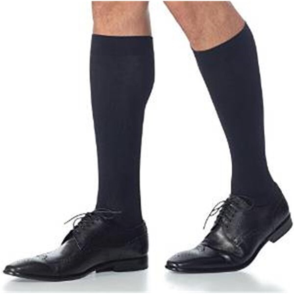 Sigvaris Midtown Microfiber 822CLSM99-S 20-30 mmHg Calf With Grip- Large- Short - Black - 822CLSM99/S