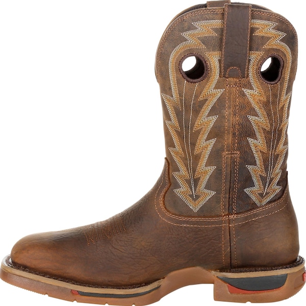 Rocky Long Range, Men's Composite Toe Western Work Boot, Distressed Brown, 12, M, RKW0303 - RKW0303