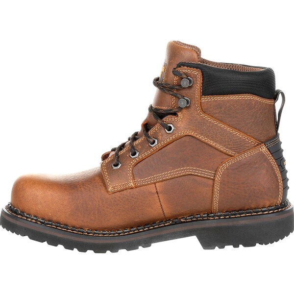 Georgia Boot Men's Waterproof Work Boot, 11 M, Steel Toe, 6 in H, Brown, GB00317 - GB00317