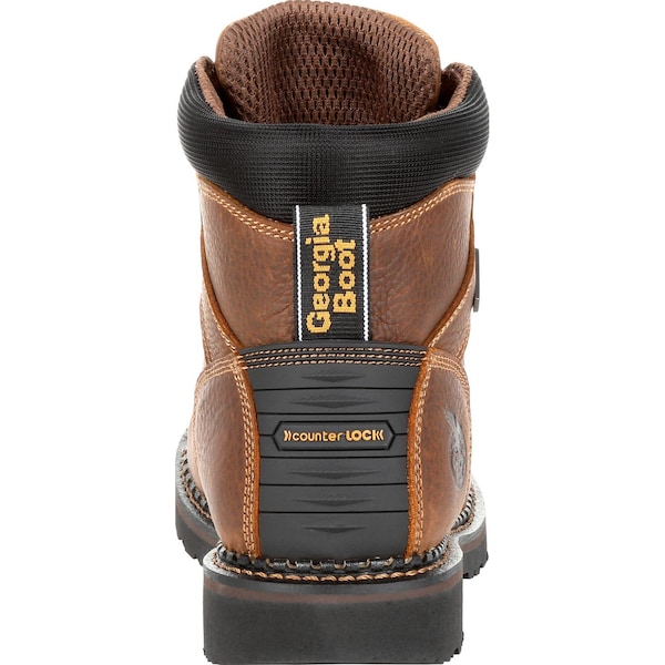 Georgia Boot Men's Waterproof Work Boot, 11 M, Steel Toe, 6 in H, Brown, GB00317 - GB00317