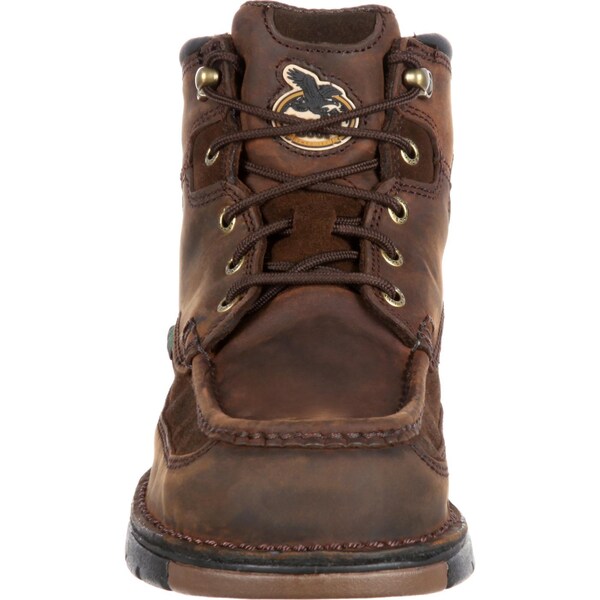 Georgia Boot Men's Waterproof Work Boot, 10 W, Steel Toe, 6 in H, Brown, G7603 - G7603
