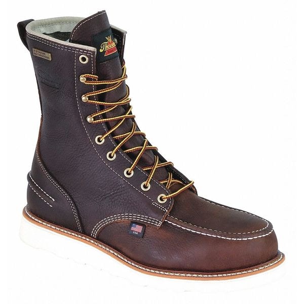 Thorogood Shoes Boot, W/P, Moc, Steel, Pistop, 8", 10 2E, PR - 804-38001002E