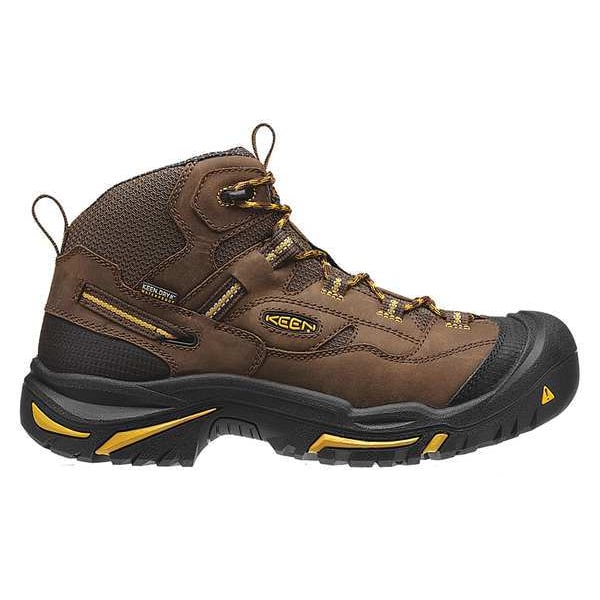 Keen Men's Hiker Boot, 7 1/2 EE, Steel Toe, Brown, 1011242 - 1011242