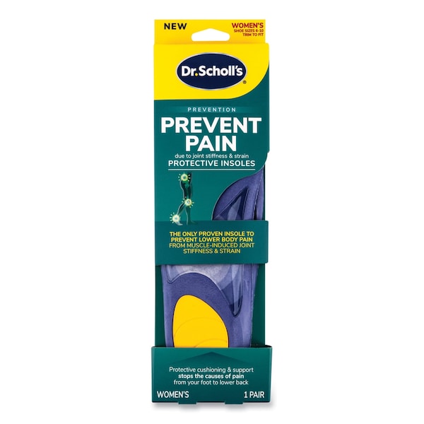 Dr. Scholls Prevent Pain Protective Insoles for Women, Women's Size 6 to 10, Purple - 90000393
