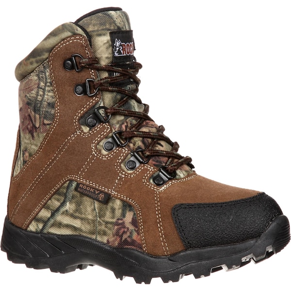 Rocky Youth Kids Waterproof Insulated Boots, 6 M, Split Suede, Nylon, 5 in Height - FQ0003710