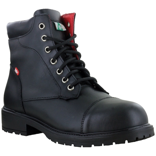 Mellow Walk Safety Womens Work Boot, 10 D, Steel Toe - 429139BLK100