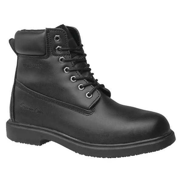 Genuine Grip 7160, Men's Work Boot, 8 Wide, Leather, 6 in Height, Black - 7160-8W