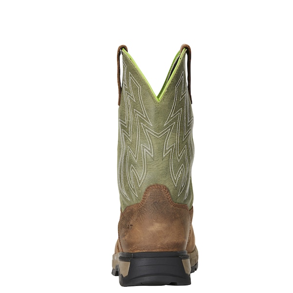 Ariat Men's 10 in Composite Toe Western Boot, Brown/Green, 10, EE, 10021486 - 10021486
