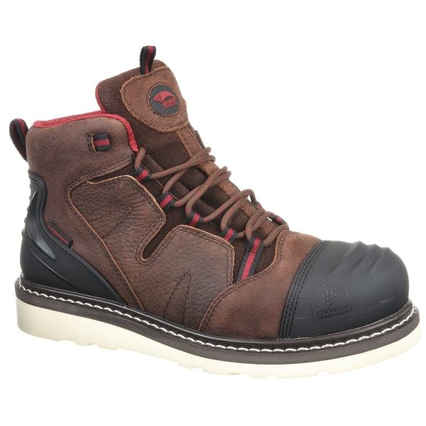 Avenger Safety Footwear Avenger 7506, Men's 6 in Composite Toe 6-Inch Work Boot, Brown, 11 1/2, Wide, A7506 - A7506 11.5W