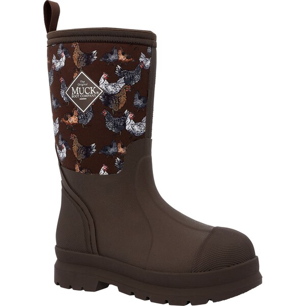 Muck Boot Co Youth Chore Classic Kids Rubber Boot, Plain Toe, 11 in Height, Brown, 13 - KCH9CK   M  130