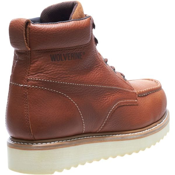 Wolverine Men's 6-Inch Work Boot, 8 XW, Steel Toe, 6 in H, Brown, 8289 - W08289