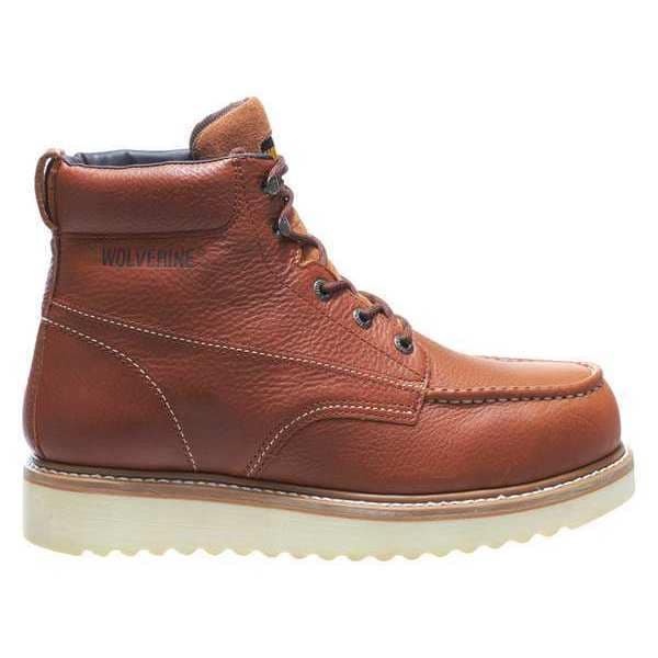 Wolverine Men's 6-Inch Work Boot, 8 XW, Steel Toe, 6 in H, Brown, 8289 - W08289
